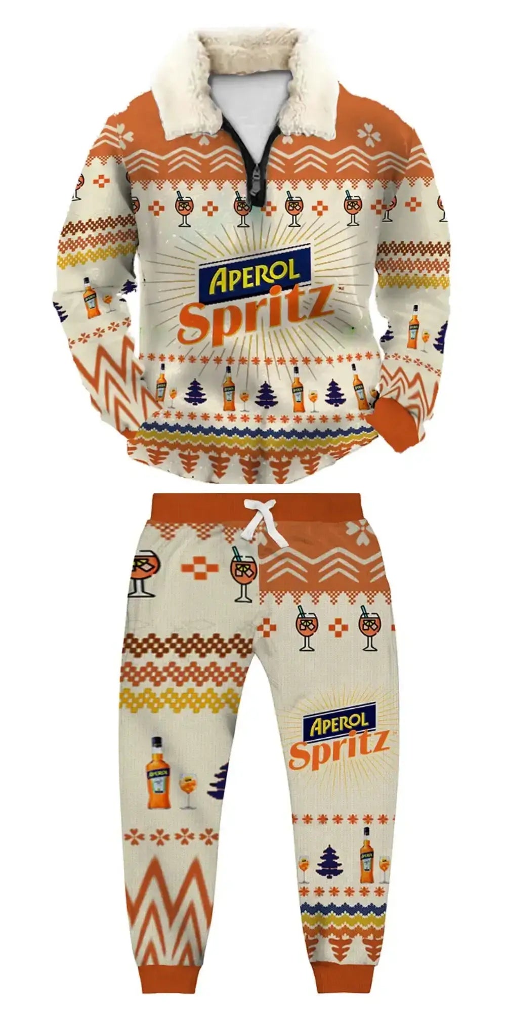 Aperitivo Ugly Quarter Zip Sweatshirt & Sweatpant Set