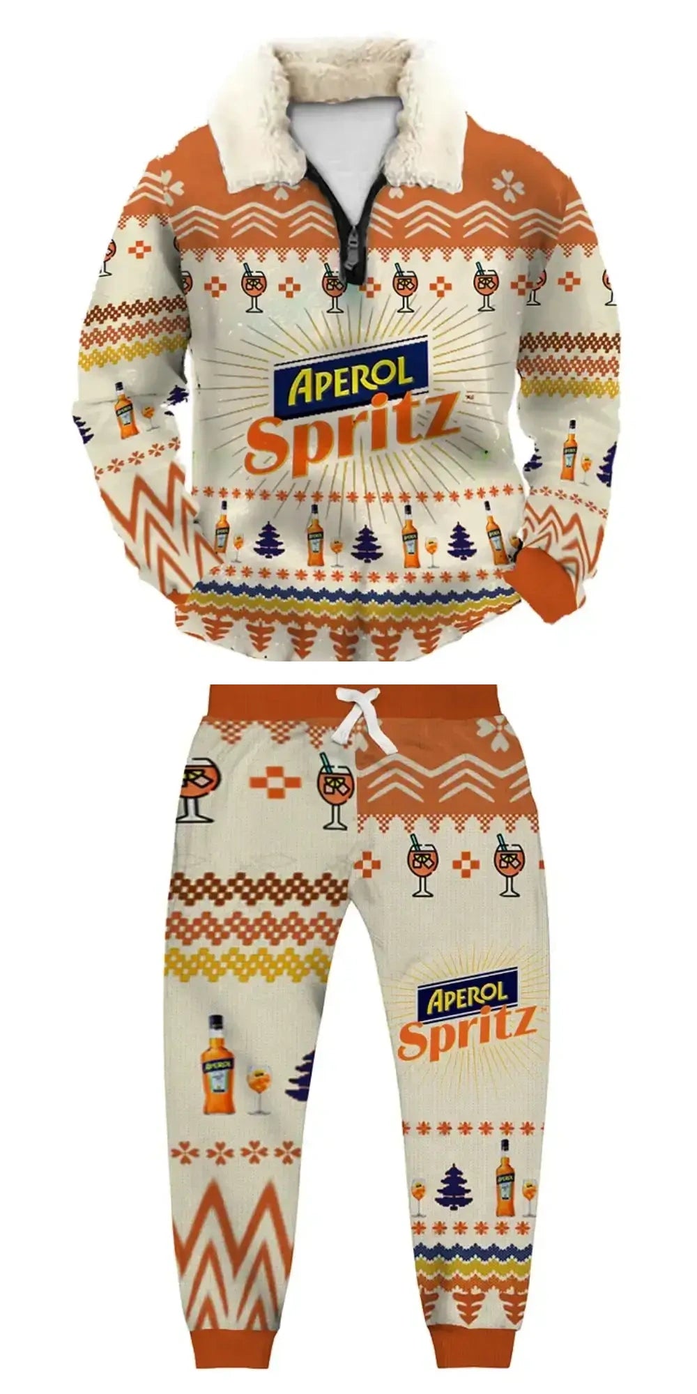 Aperitivo Ugly Quarter Zip Sweatshirt & Sweatpant Set - MERRYPARK