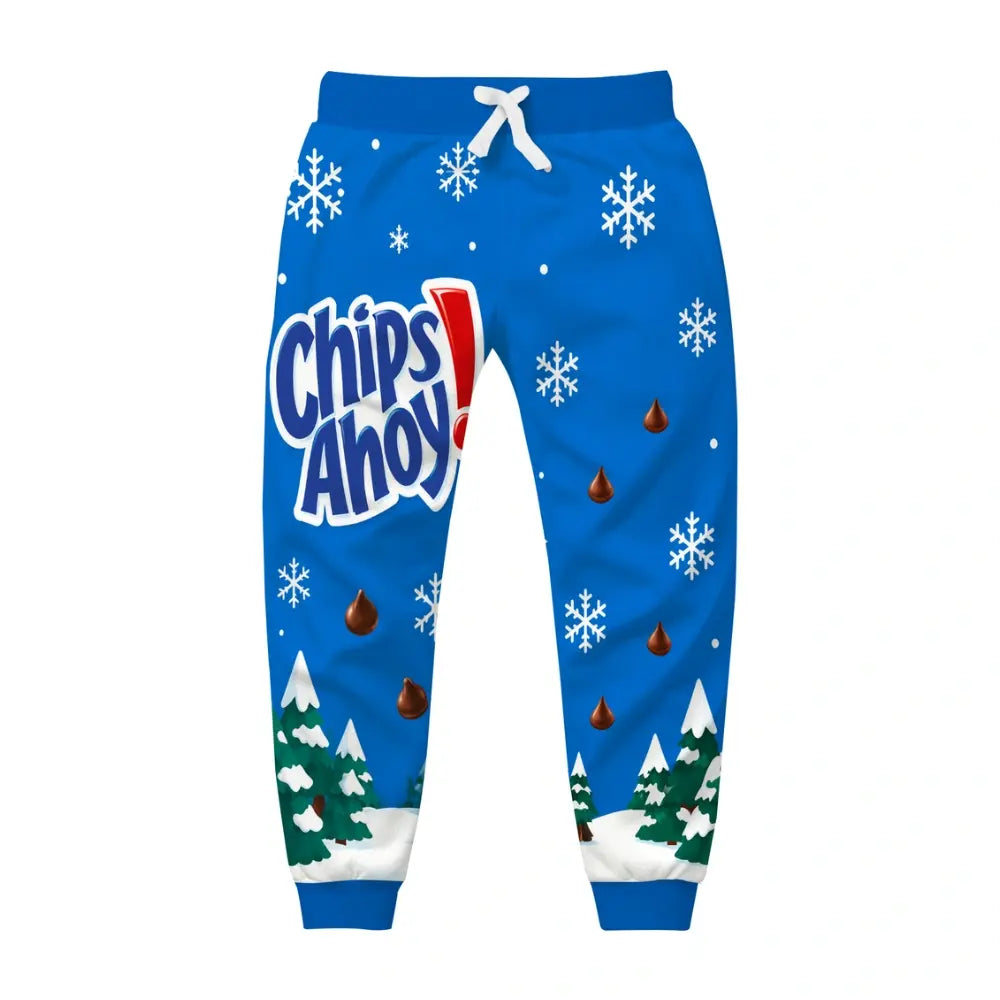 Blue Fun Ugly Quarter Zip Sweatshirt & Sweatpant Set - MERRYPARK