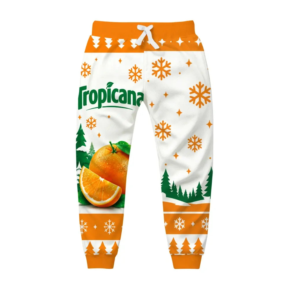 Citrus Splash Ugly Quarter Zip Sweatshirt & Sweatpant Set - MERRYPARK