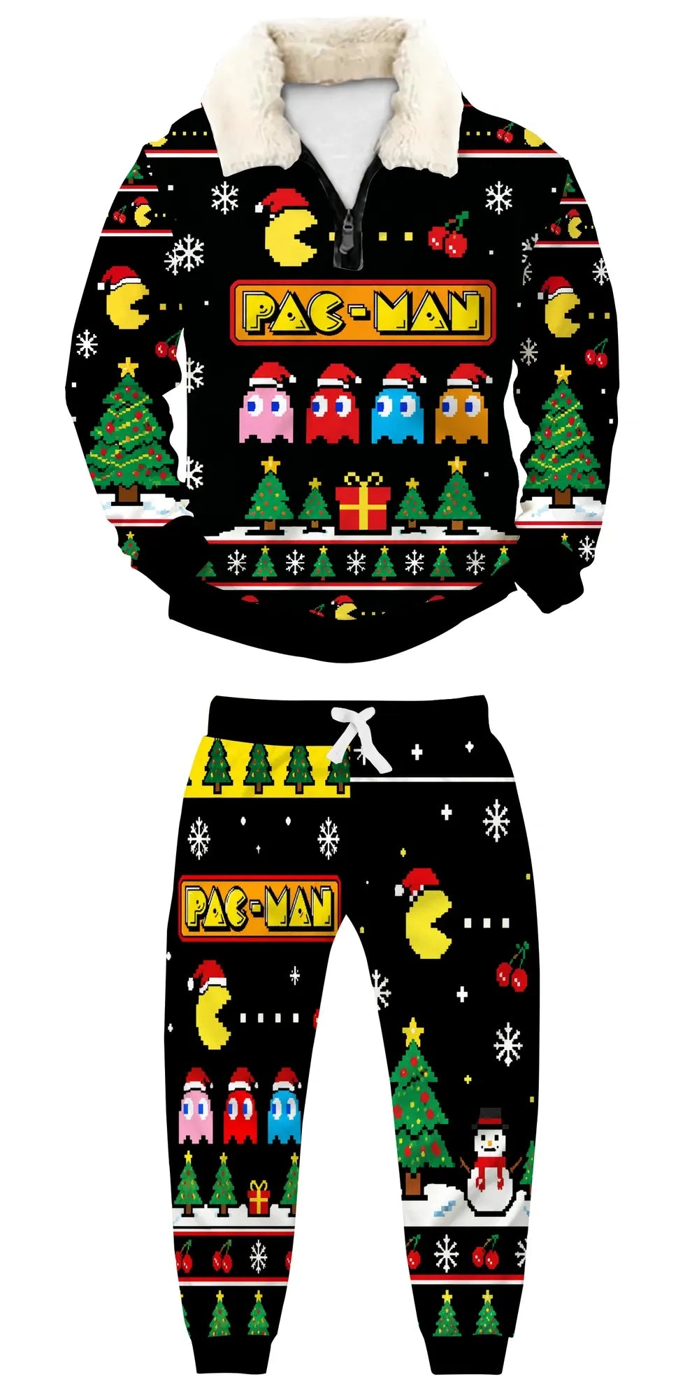 Classic Games Ugly Quarter Zip Sweatshirt & Sweatpant Set - MERRYPARK