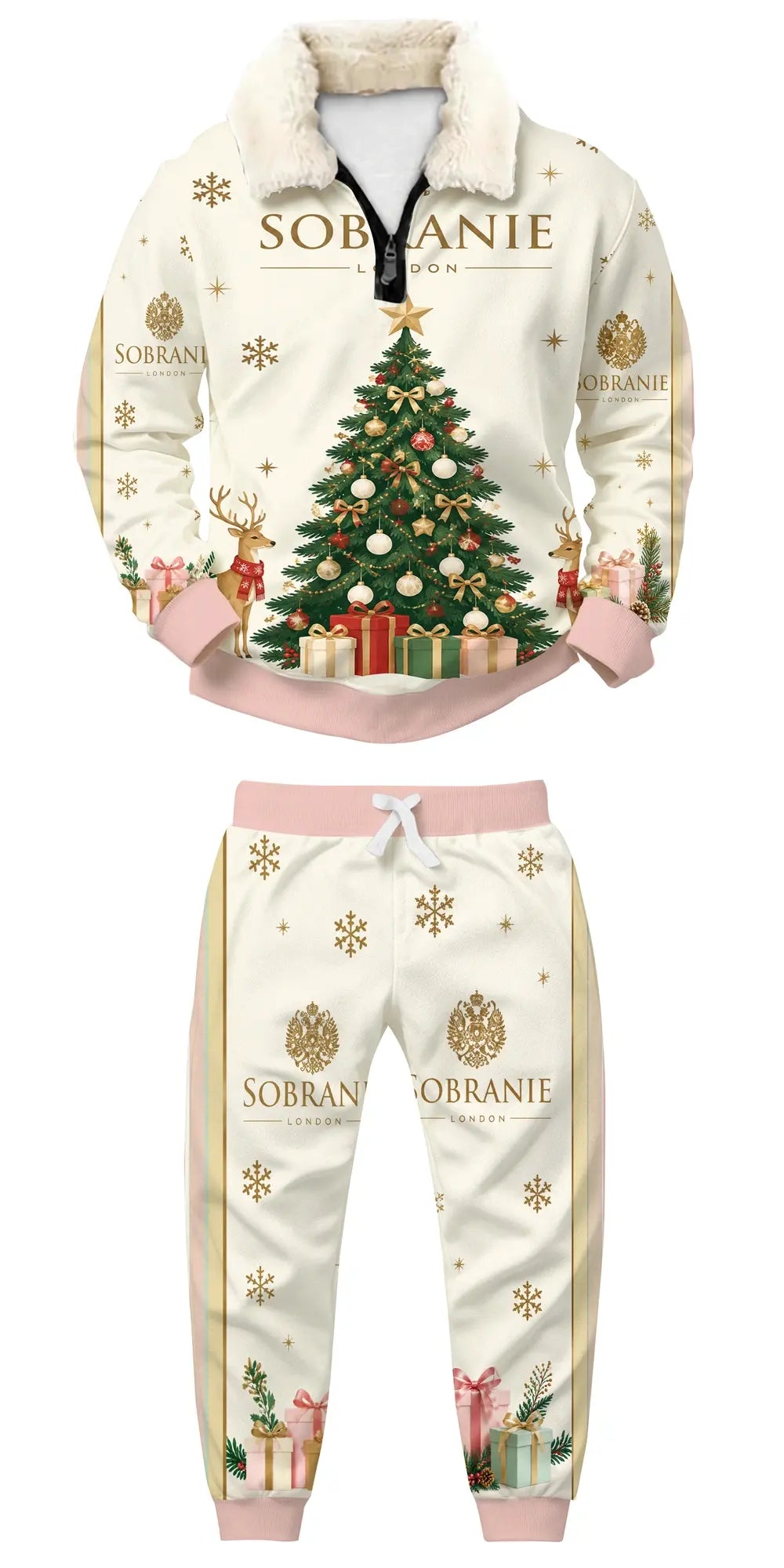 Faint Memories Ugly Quarter Zip Sweatshirt & Sweatpant Set - MERRYPARK