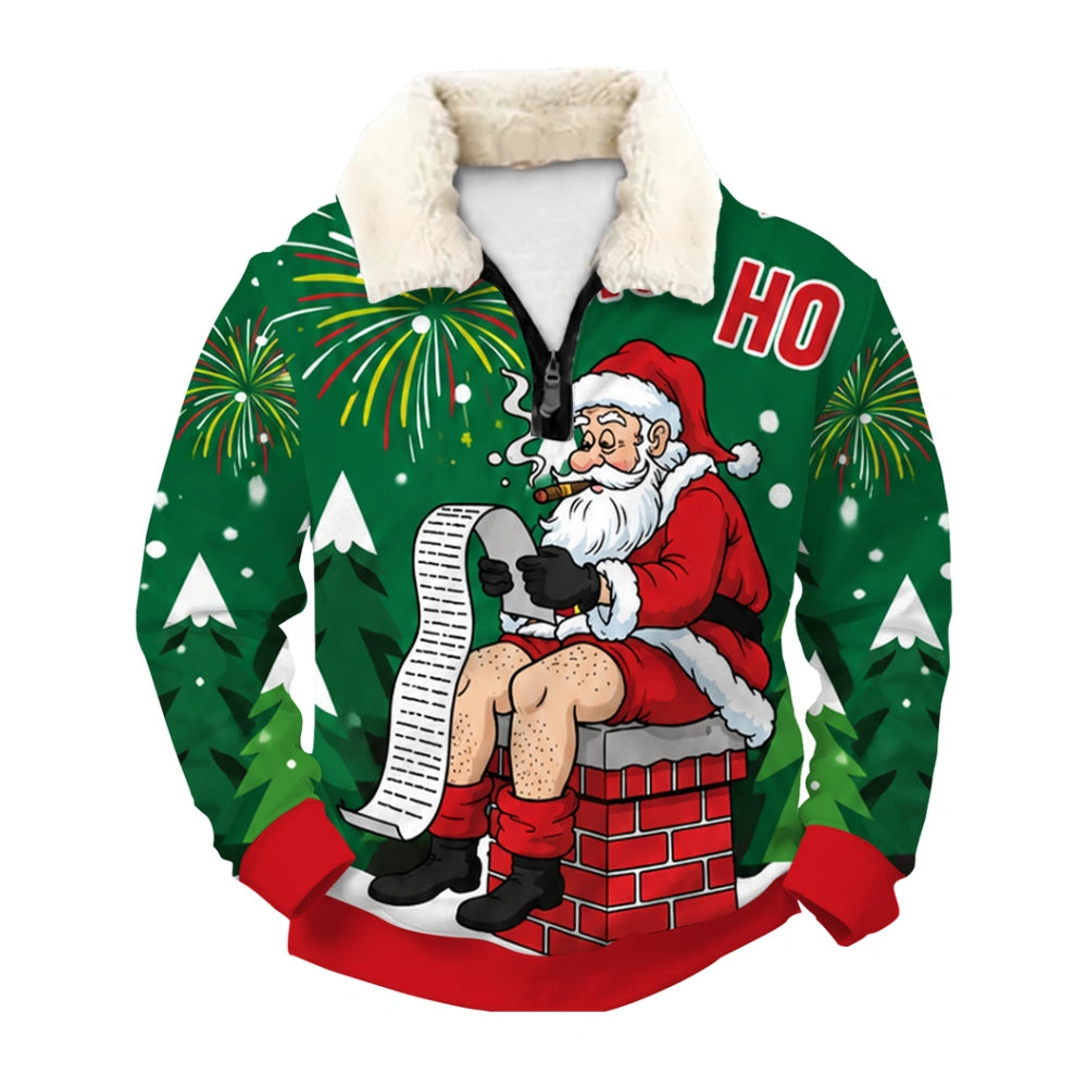 Naughty List Ugly Quarter Zip Sweatshirt & Sweatpant Set