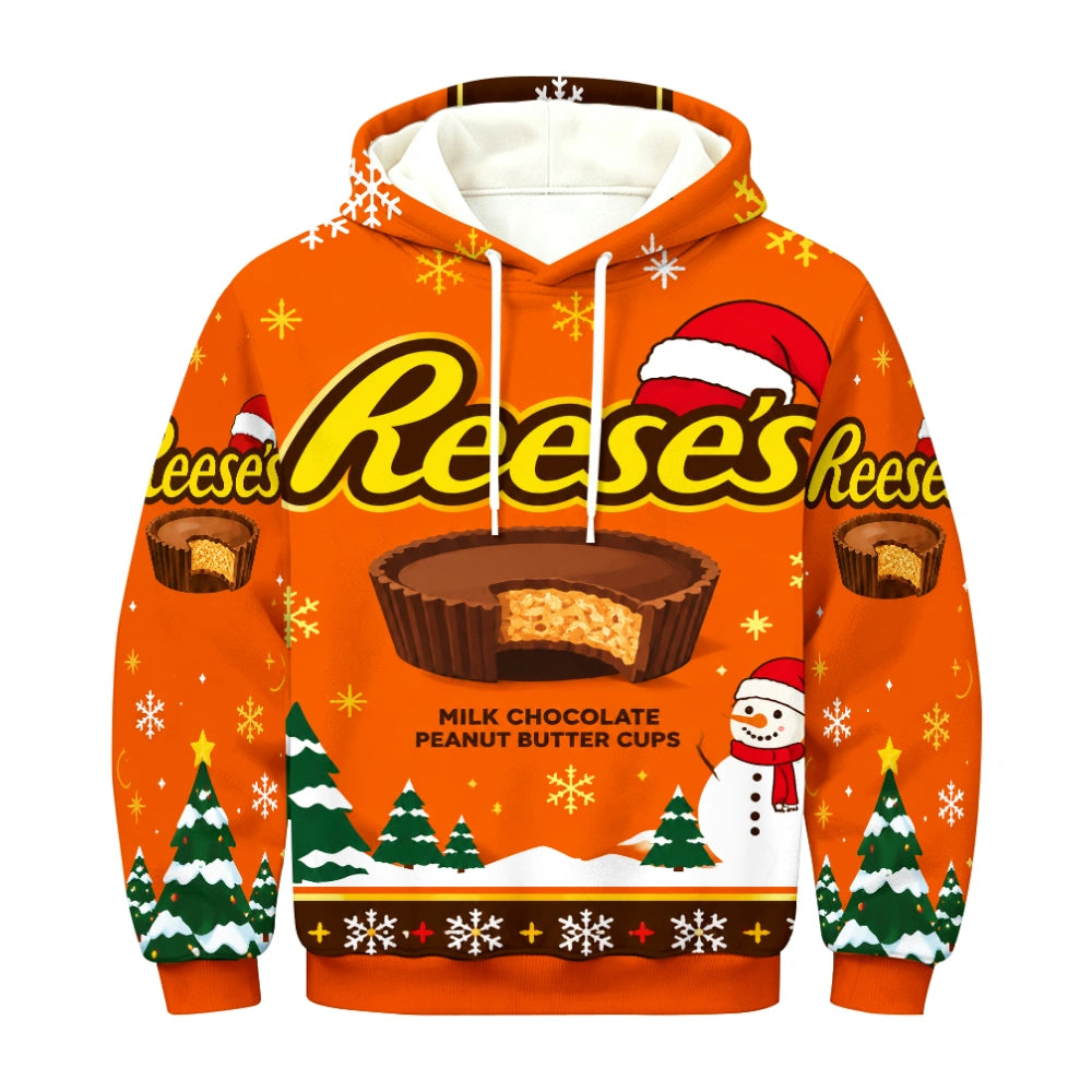 Peanut Cup Ugly Quarter Zip Sweatshirt & Sweatpant Set - MERRYPARK