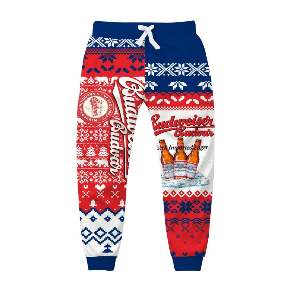 Red-beer Ugly Quarter Zip Sweatshirt & Sweatpant Set - MERRYPARK