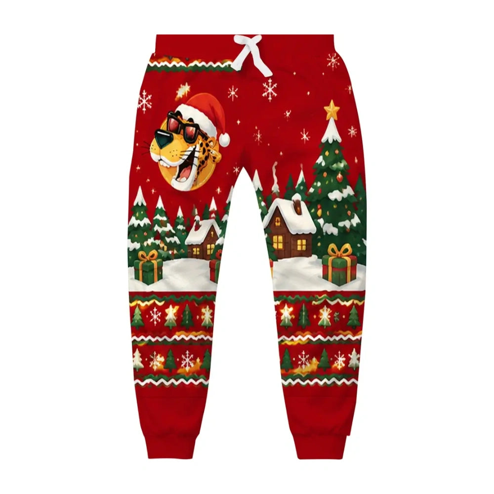 Spicy Christmas Ugly Quarter Zip Sweatshirt & Sweatpant Set - MERRYPARK