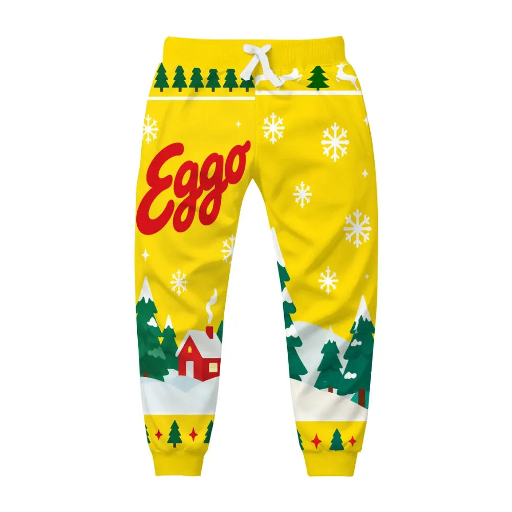 Waffle Grid Ugly Quarter Zip Sweatshirt & Sweatpant Set - MERRYPARK