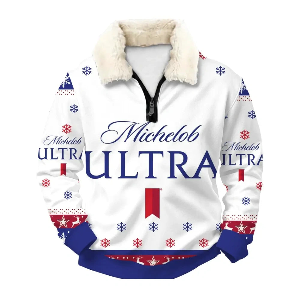 Winter Brew Ugly Quarter Zip Sweatshirt & Sweatpant Set - MERRYPARK