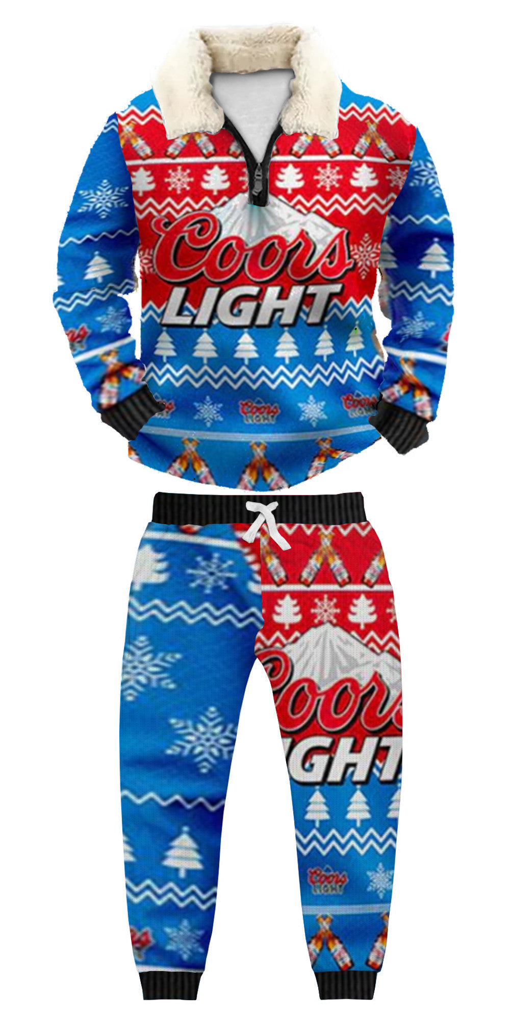 Ugly Quarter Zip Sweatshirt & Sweatpant Set 6a51 - product image