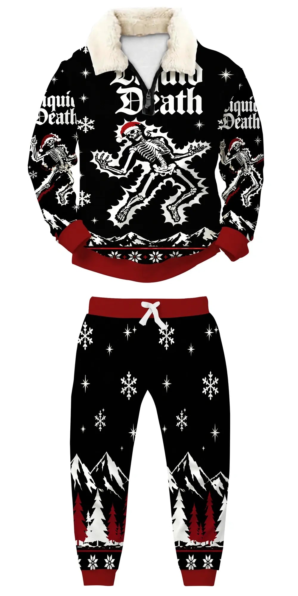 Black Power Ugly Quarter Zip Sweatshirt & Sweatpant Set - MERRYPARK