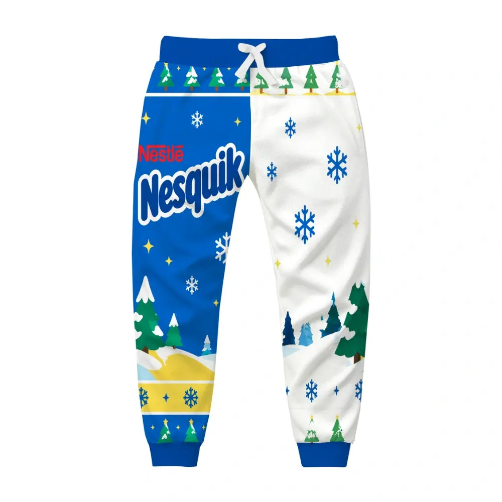 Blue Drink Ugly Quarter Zip Sweatshirt & Sweatpant Set - MERRYPARK