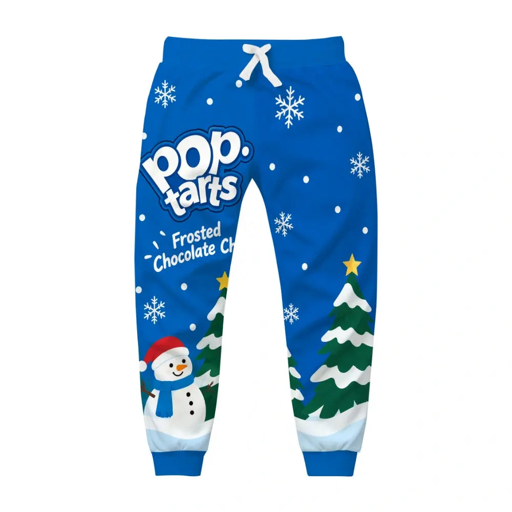 Blue Fun Ugly Quarter Zip Sweatshirt & Sweatpant Set - MERRYPARK