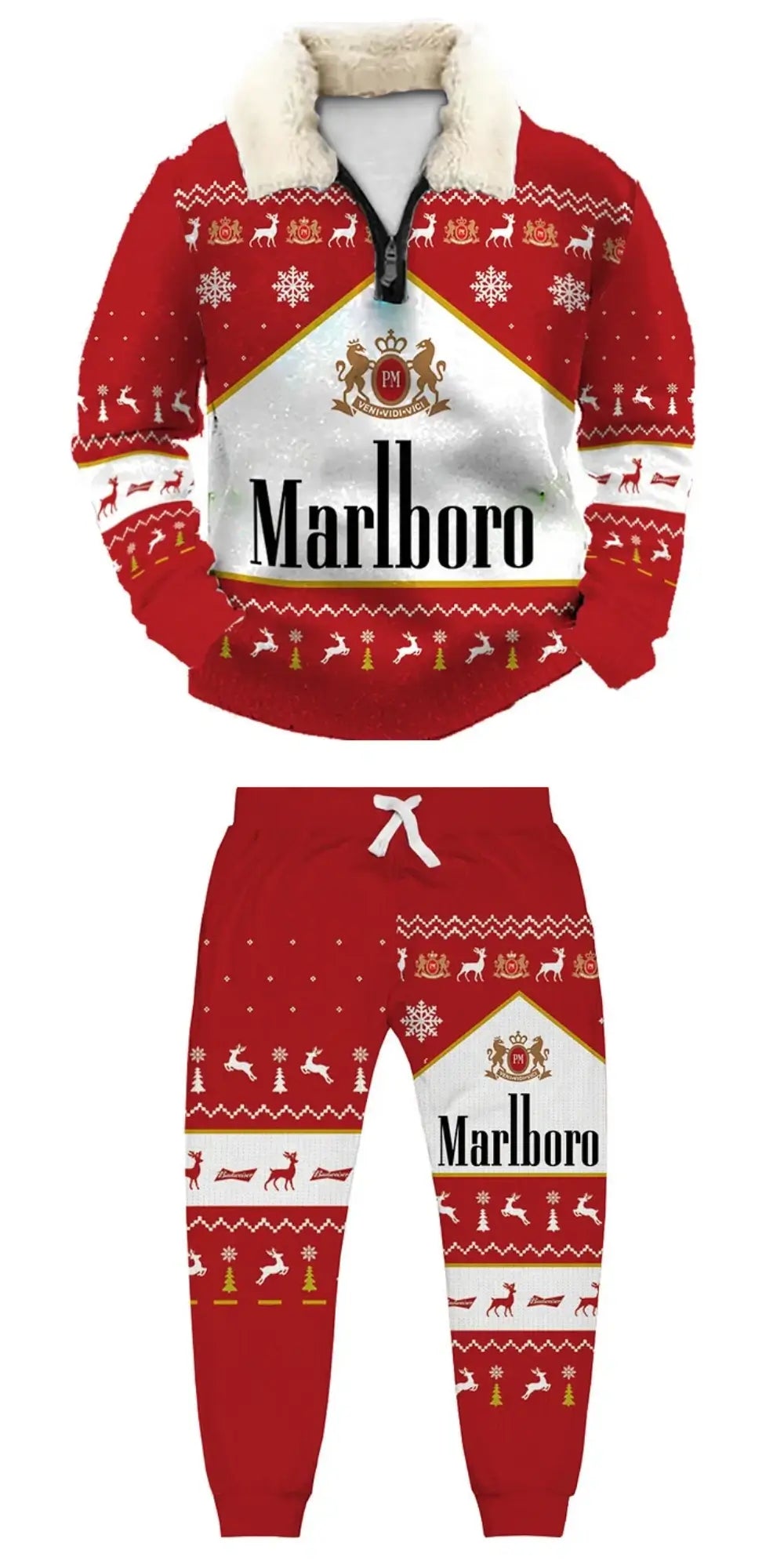 Cowboy Ugly Quarter Zip Sweatshirt & Sweatpant Set