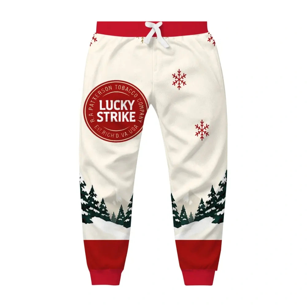 Crimson Smoke Ugly Quarter Zip Sweatshirt & Sweatpant Set - MERRYPARK