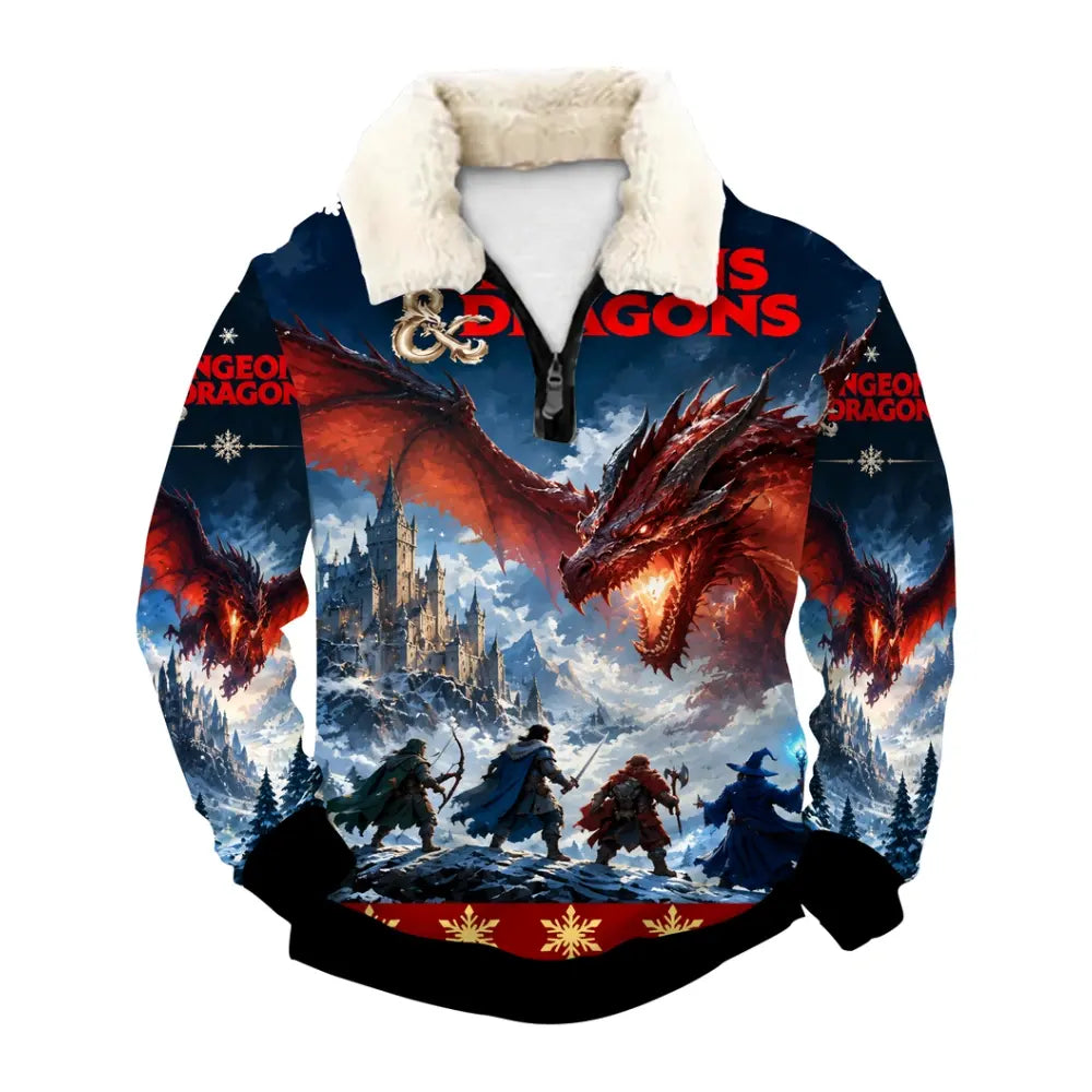 Dragon Ugly Quarter Zip Sweatshirt & Sweatpant Set - MERRYPARK