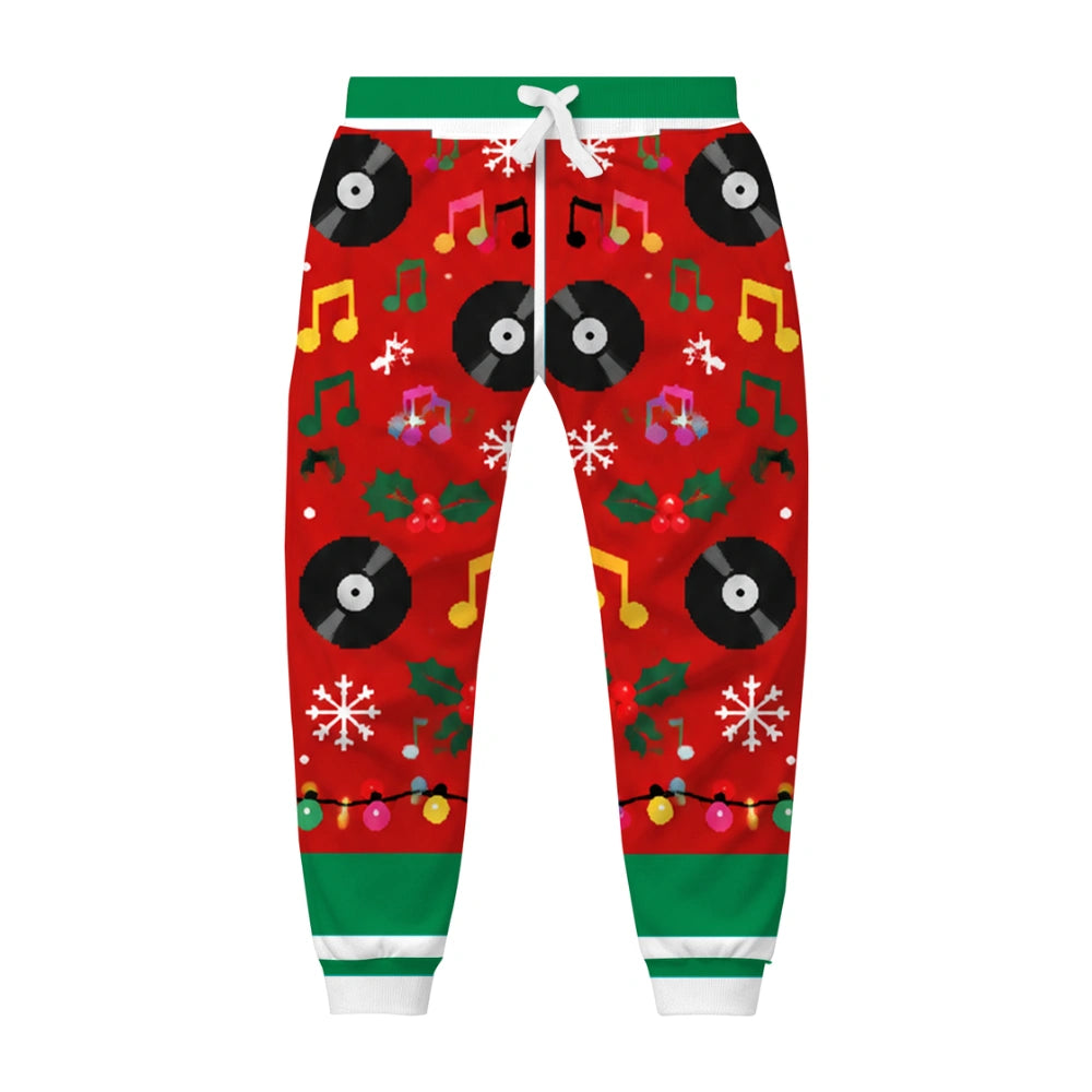 Fun Holiday Ugly Quarter Zip Sweatshirt & Sweatpant Set