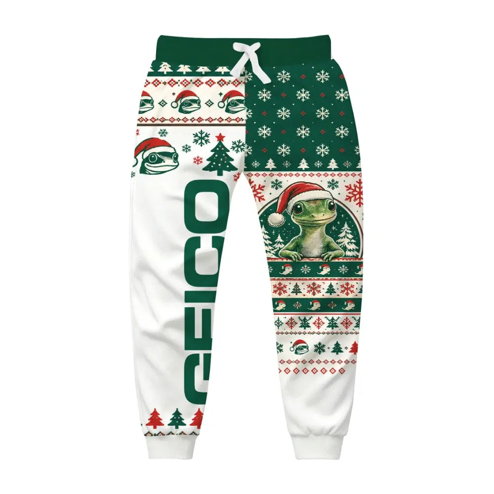 Green-Lizard Ugly Quarter Zip Sweatshirt & Sweatpant Set - MERRYPARK