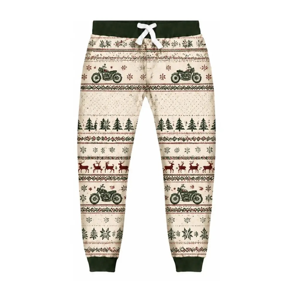 Motorcycle Club Ugly Quarter Zip Sweatshirt & Sweatpant Set - Merrypark