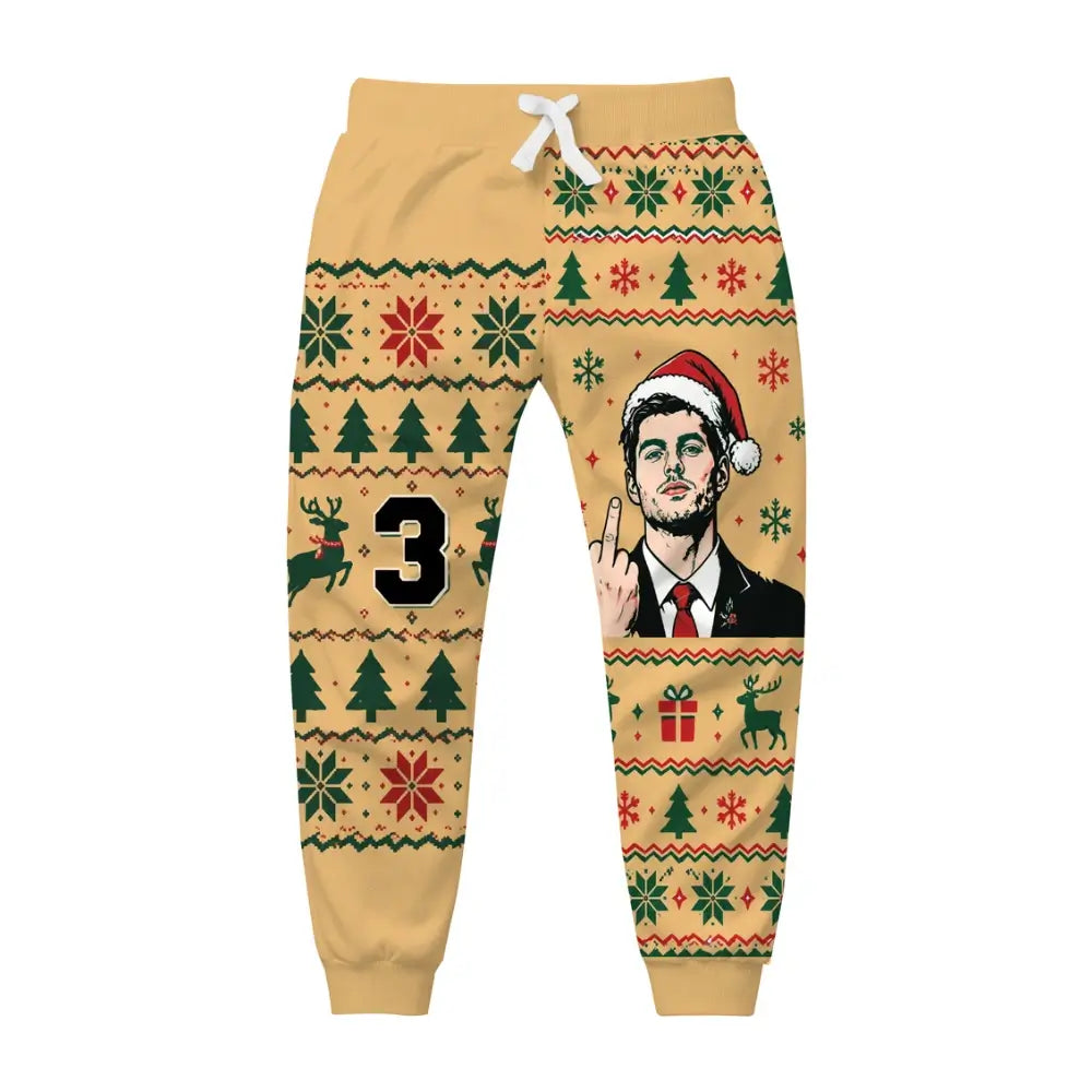 NO.3 Fun Ugly Quarter Zip Sweatshirt & Sweatpant Set - MERRYPARK