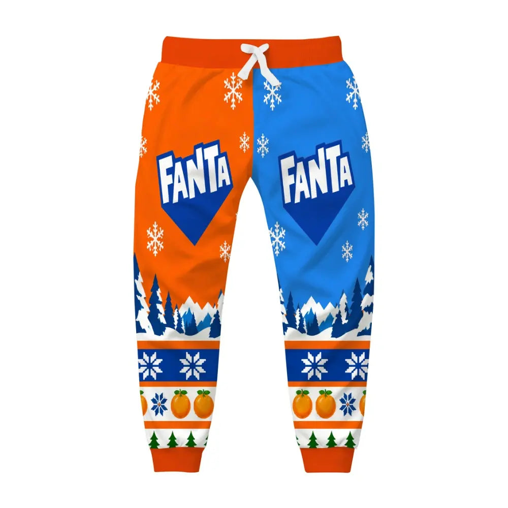 Orange Drink Ugly Quarter Zip Sweatshirt & Sweatpant Set - MERRYPARK