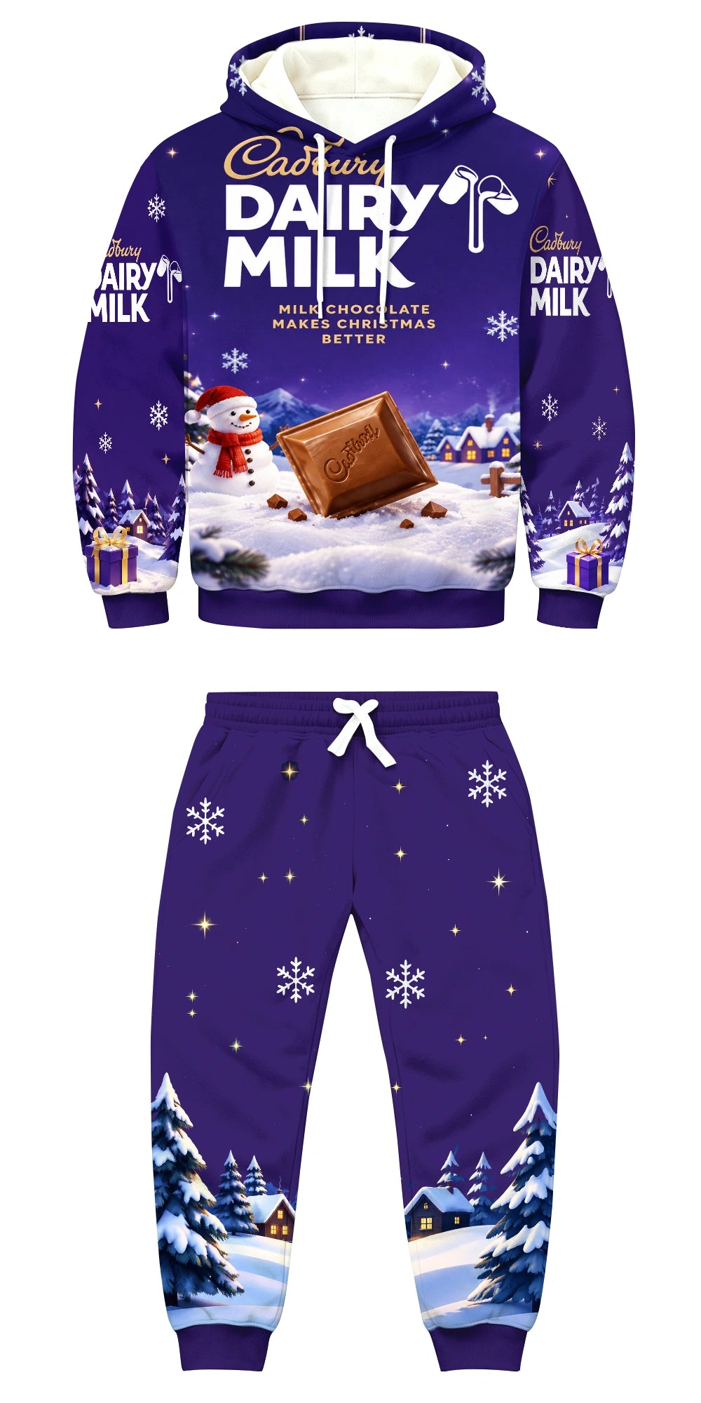 Royal Milk Ugly Quarter Zip Sweatshirt & Sweatpant Set - MERRYPARK