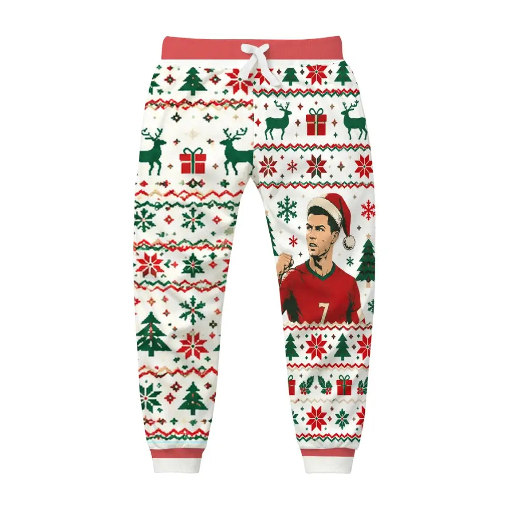 Soccer Fun Ugly Quarter Zip Sweatshirt & Sweatpant Set - MERRYPARK