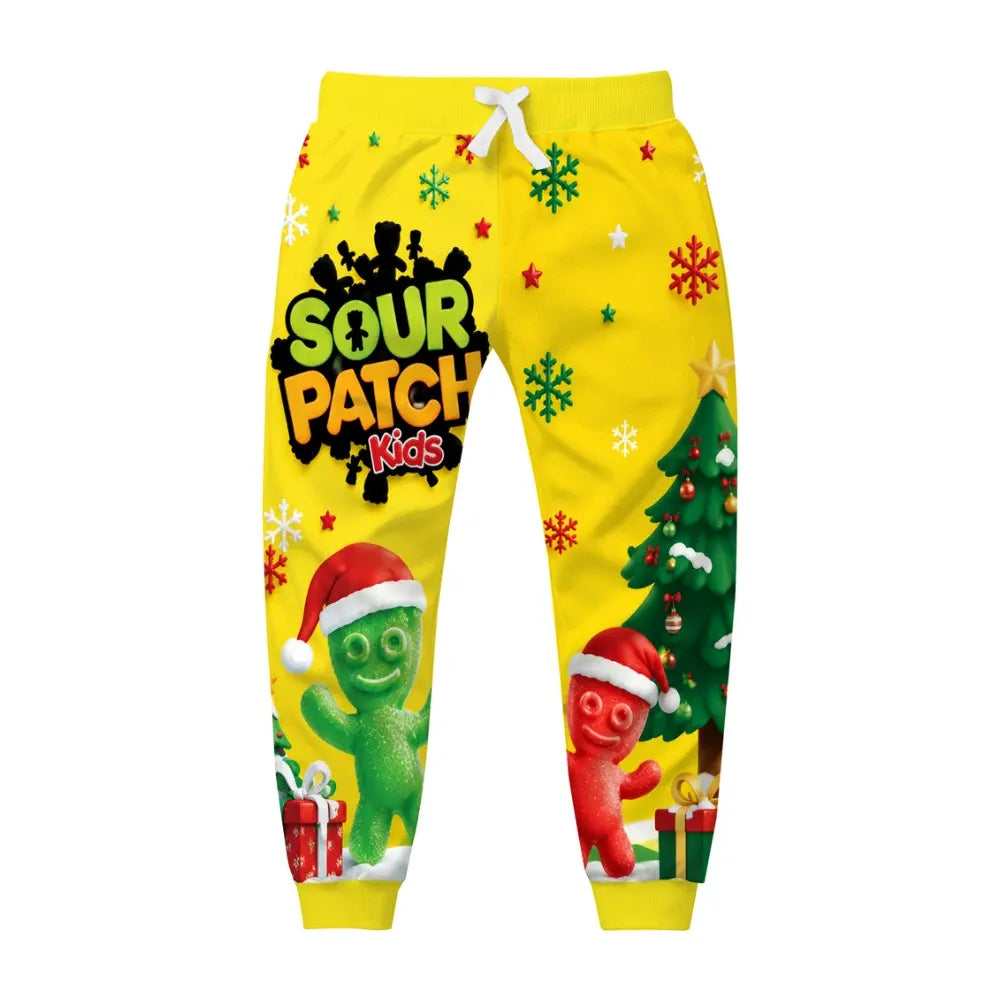 Yellow Festival Ugly Quarter Zip Sweatshirt & Sweatpant Set - MERRYPARK